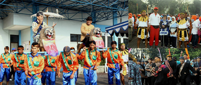 Parade Budaya, Warga UPI Keliling Kampus, Jumat (17/10/2014)