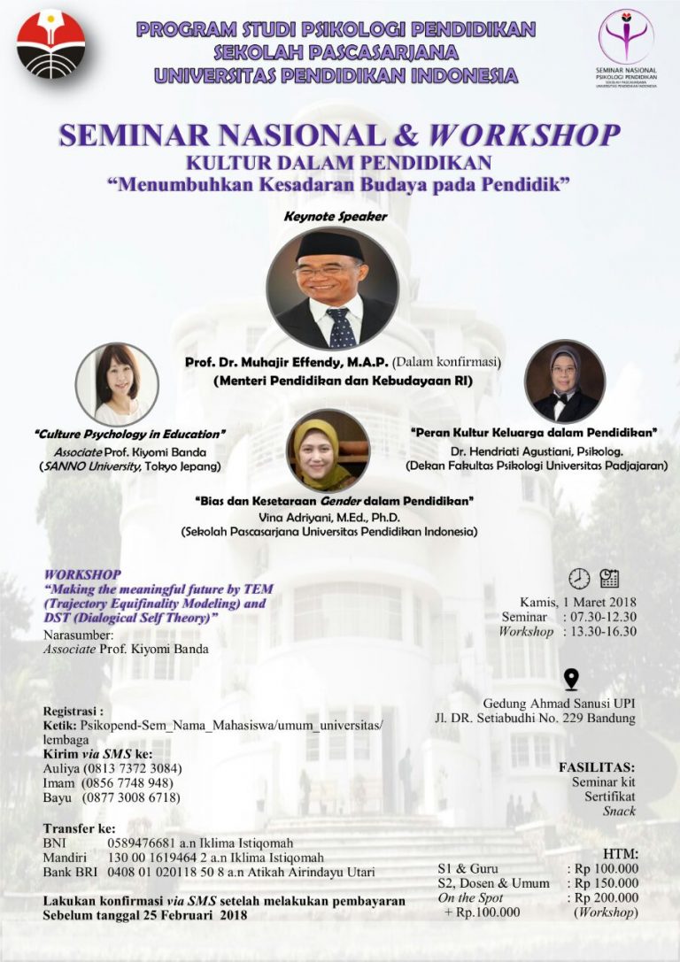 Prodi Psikologi SPs UPI Gelar Seminar Nasional Pendidikan