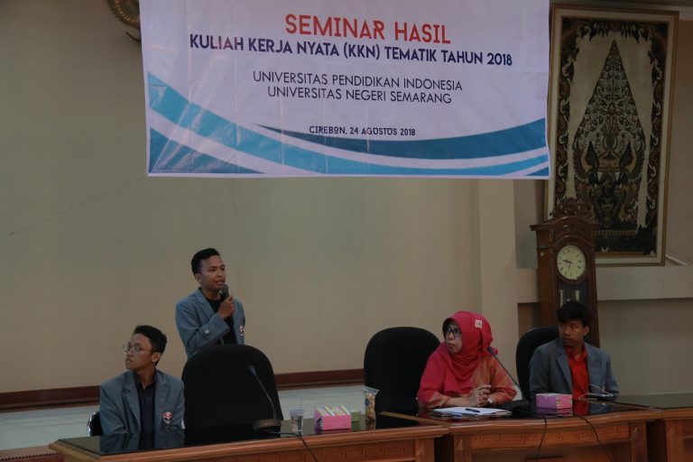 Mahasiswa KKN UPI dan UNNES Seminarkan Hasil KKN Tematik Tahun 2018