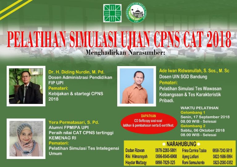 Prisma UPI Gelar Pelatihan Simulasi CPNS CAT 2018