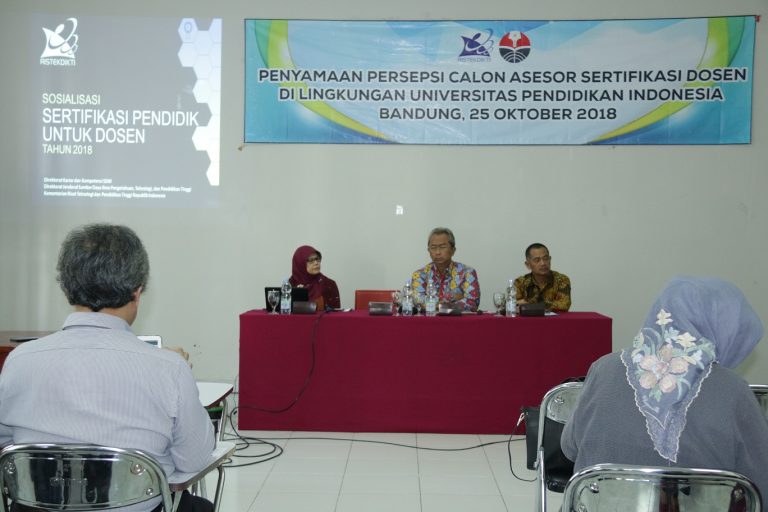71 Dosen UPI Ikuti Penyamaan Persepsi Bagi Calon Asesor Sertifikasi Dosen
