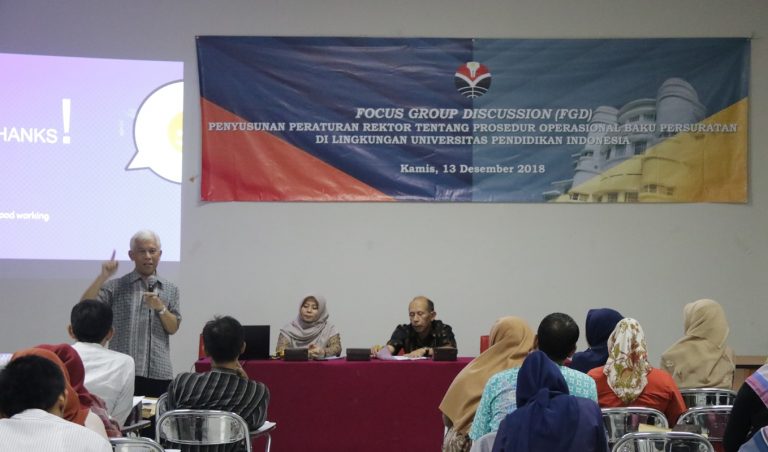 BHK UPI Menggelar FGD Prosedur Operasional Baku Persuratan