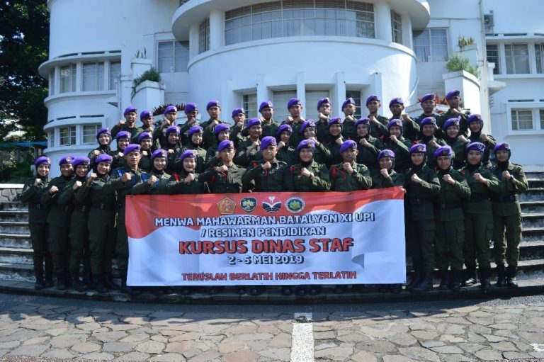 Menwa Yon XI/UPI/RP Gelar Kursus Dinas Staf Menwa