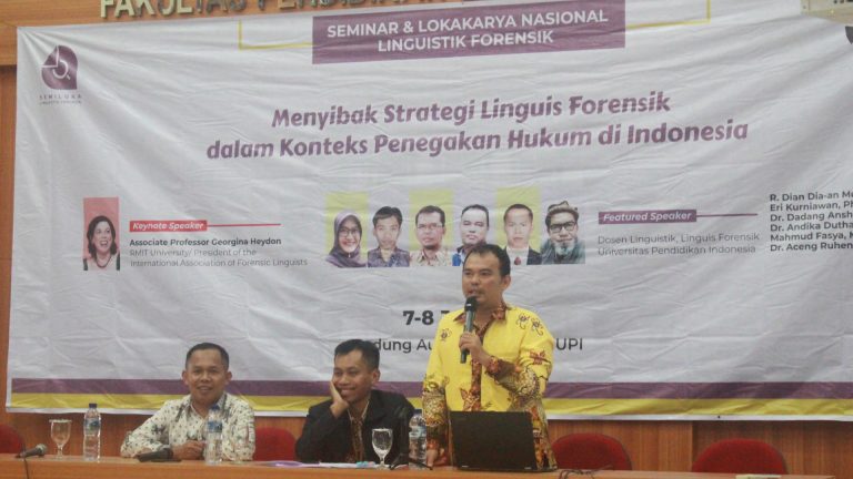 UPI Gelar Seminar & Lokakarya Nasional Linguistik Forensik