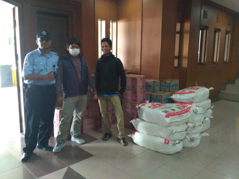 UPI Distributed Groceries To Residents During COVID-19 Situation