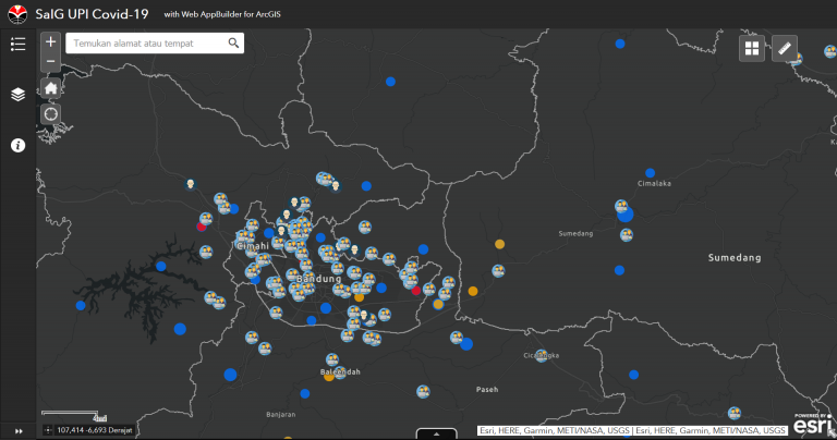 UPI Geography Information Science Students Developed WEBGIS-Based COVID-19 Distribution Maps