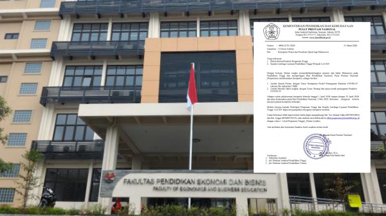 FPEB Pantau Kondisi Mahasiswa dan Lakukan Pembinaan Prestasi Kemahasiswaan Secara Daring