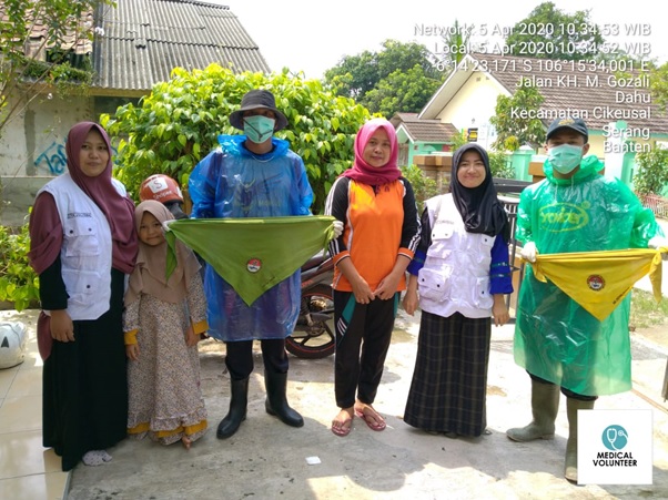UKM Akmapala Lakukan Penyemprotan Disinfektan