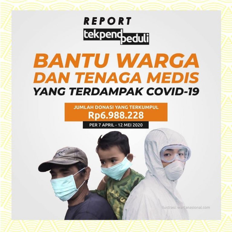 Tebar Kebaikan melalui Tekpend Peduli “Bantu Warga dan Tenaga Medis yang Terdampak COVID-19”
