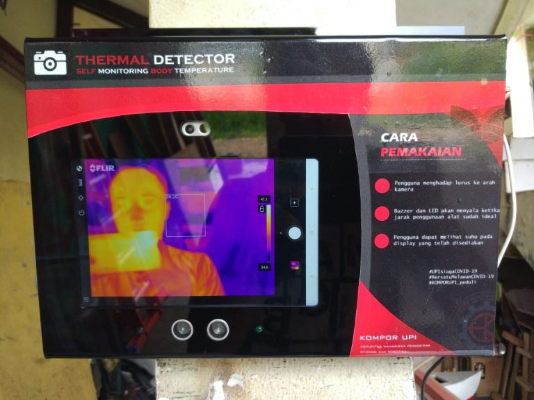 UKM KOMPOR UPI meluncurkan teknologi “Thermal Detector-Self Monitoring Body Temperature”