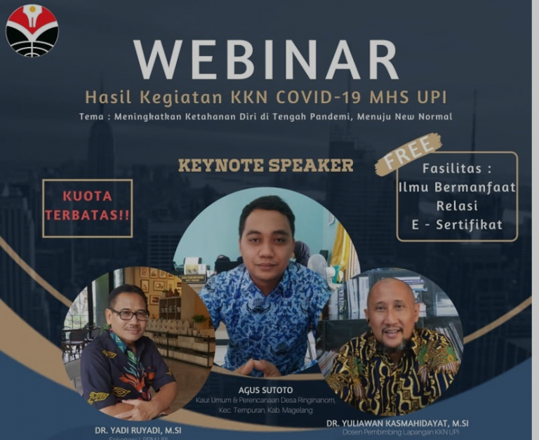 KKN Covid-19 UPI Ajak Tingkatkan Ketahanan Diri melalui Webinar