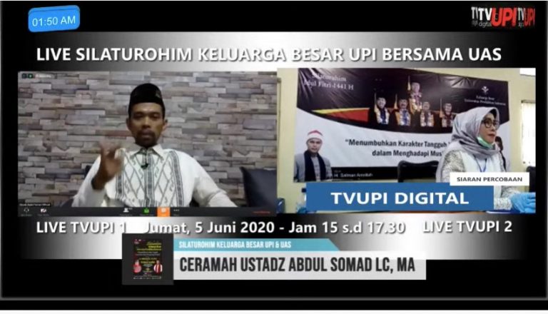 UPI Gelar Halal Bi Halal Secara Daring