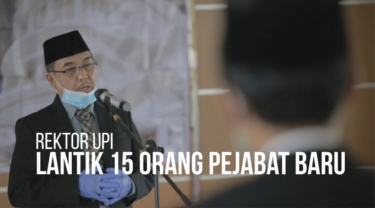 Rektor UPI Lantik 15 orang Pejabat Baru