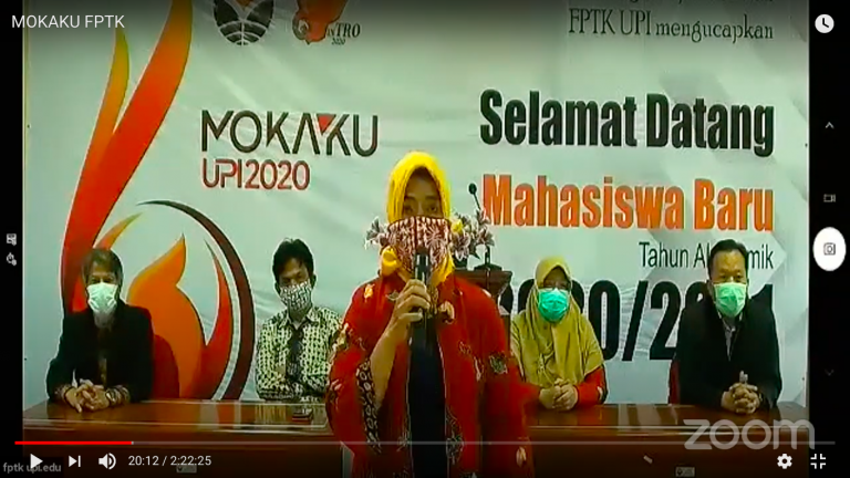 FPTK UPI lakukan Masa Orientasi Kampus dan Kuliah Umum (MOKAKU) via Zoom
