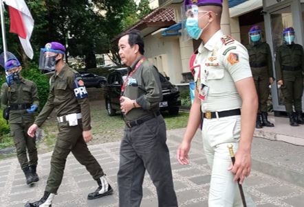 RESIMEN MAHASISWA MAHAWARMAN BATALYON UPI/RP AMANKAN GROUNDBREAKING PEMBANGUNAN GEDUNG BARU UPI