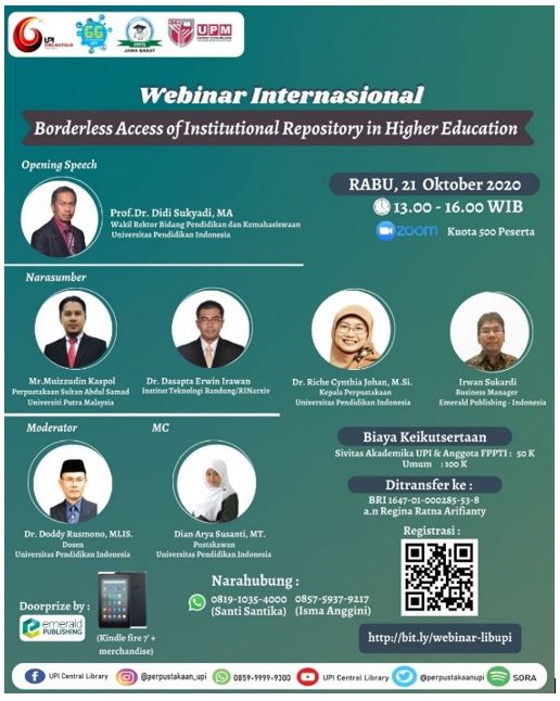 Perpustakaan UPI Selenggarakan Webinar Internasional