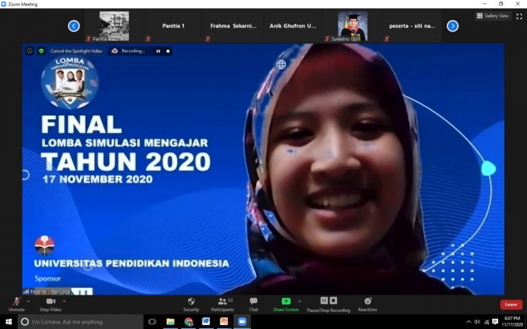 401 VIDEO DIPERLOMBAKAN PADA LOMBA SIMULASI MENGAJAR ANTAR MAHASISWA SE-INDONESIA DI UNIVERSITAS PENDIDIKAN INDONESIA