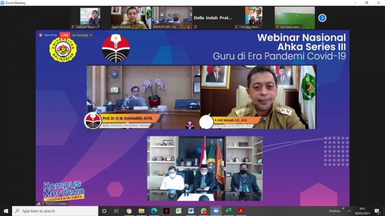 Webinar dan Penandatanganan Kerjasama Universitas Pendidikan Indonesia dengan Universitas Balikpapan