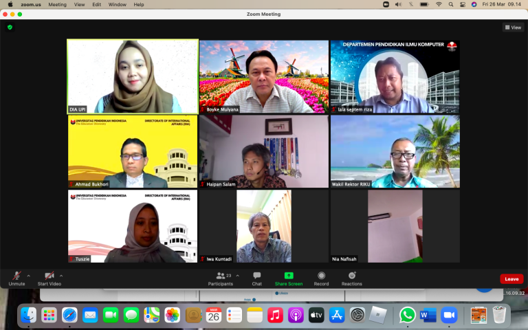 Direktorat International Affair (DIA) UPI Selenggarakan Sosialisasi WCU DIKTI 2021