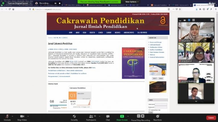 Kantor Jurnal dan Publikasi UPI serta Wakil Rektor Bidang Pendidikan dan Kemahasiswaan Selenggarakan Sosialisasi Penulisan Artikel Ilmiah pada Jurnal Cakralawa Pendidikan