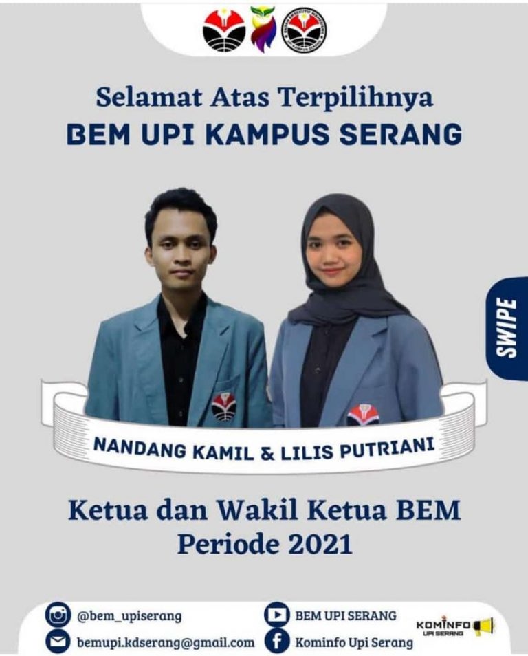 Ketua dan Wakil Ketua BEM UPI Serang Terpilih Dalam Musyawah Mahasiswa