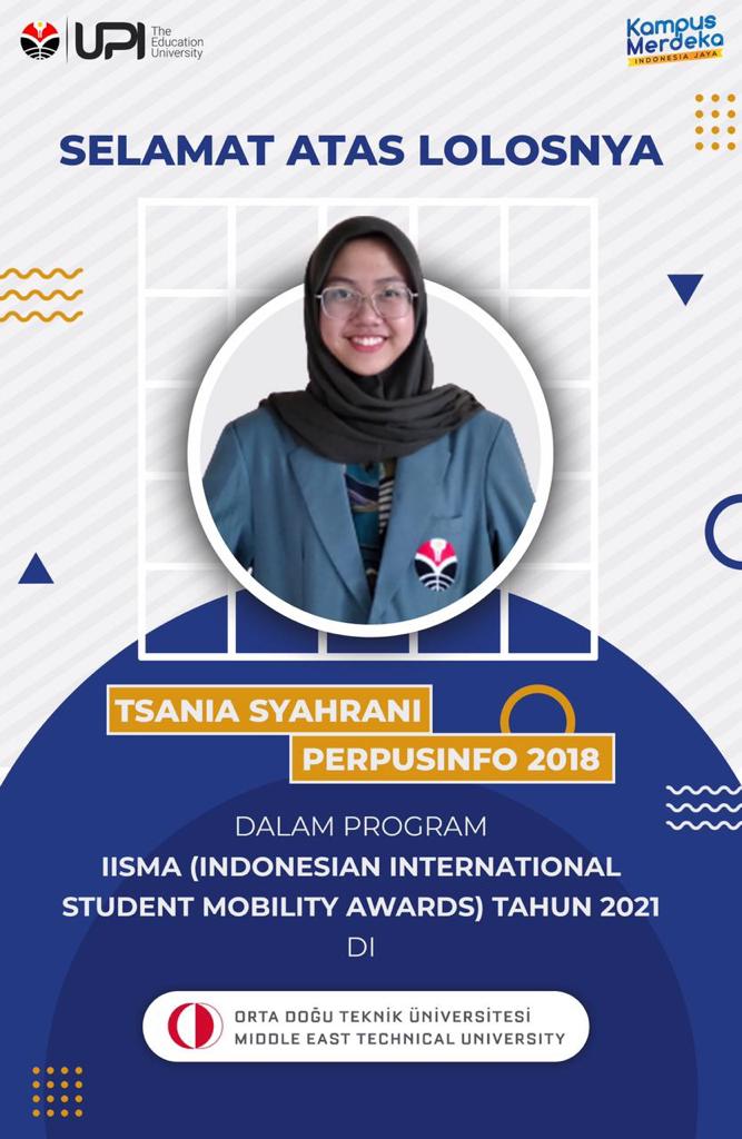 Tsania Syahrani Mahasiswa Prodi Perpusinfo FIP  Lolos Program IISMA Kemdikbud