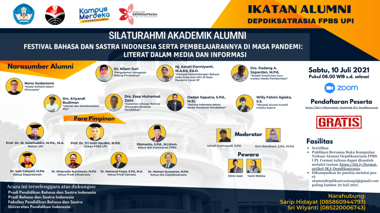 IKATAN ALUMNI DEPARTEMEN PENDIDIKAN BAHASA DAN SASTRA INDONESIA SELENGGARAKAN SILATURAHMI AKADEMIK