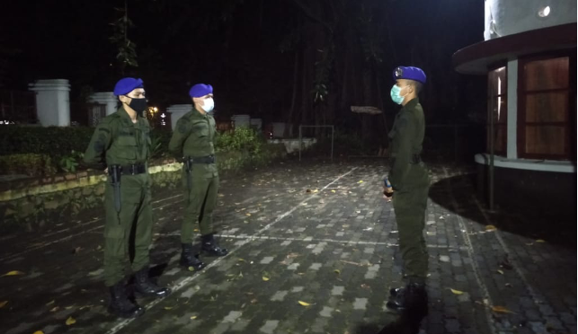 Menwa UPI Laksanakan Penyisiran dalam Penegakan lockdown di lingkungan Universitas