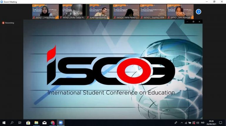 Kolaborasi Tim KKN 20, 21, 22 dan 24 Bersama Kantor Jurnal Publikasi Gelar International Student Conference on Education (ISCoE) 2021
