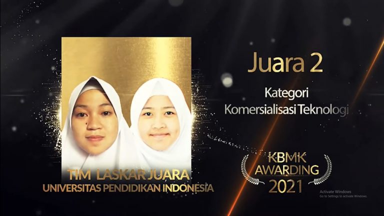 Tim Laskar Juara FPEB UPI Raih Juara 2 Tingkat Nasional Kompetisi Ilmu Bisnis, Manajemen dan Keuangan Kategori Komersialisasi Riset dan Teknologi Tepat Guna Tahun 2021
