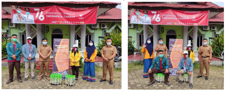 Mahasiswa KKN Kebangsaan 2021 Manfaatkan Sampah Plastik di TPA Menjadi Berdaya Guna