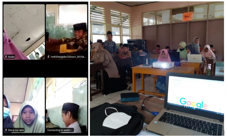 KKN Tematik UPI 2021: Pendampingan Pembelajaran Daring Berbasis Literasi dan Persiapan AKM di MI Ash-Sholahiyah Banyusari