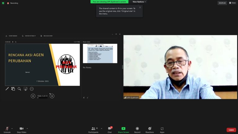 Tim Reformasi Birokrasi UPI Perkuat Agen Perubahan Unit Kerja