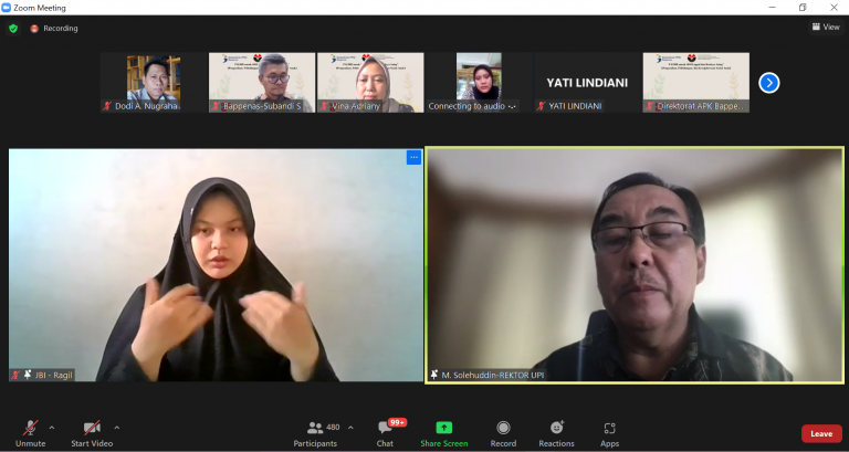 Rektor UPI dalam Webinar PAUDHI: Pentingnya Optimalisasi Pengasuhan, Pelindungan dan Kesejahteraan Sosial Anak pada masa Periode Golden Age