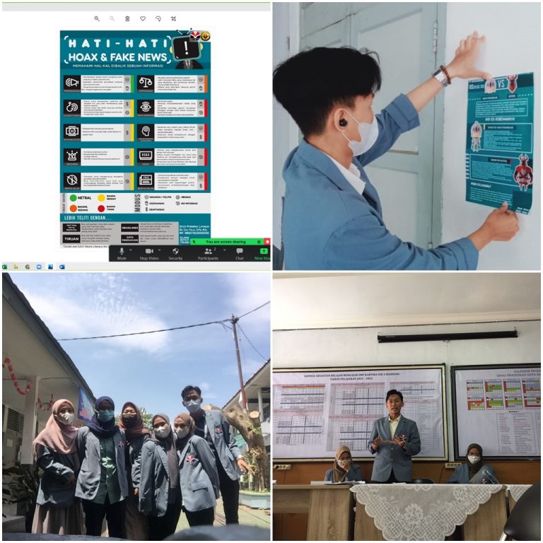 KKN Tematik UPI 2021: Menangkal Hoaks Lewat Infografis di SMP Kartika KSIKS-2 Bandung