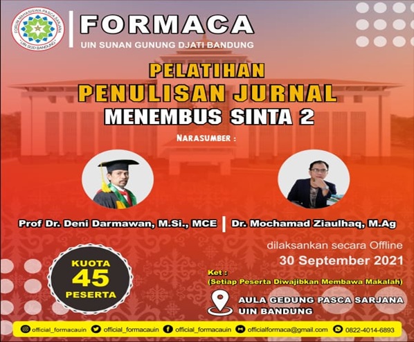 Pimpinan Jurnal Gunahumas UPI Coaching Tim Pengelola Jurnal Pasca UIN