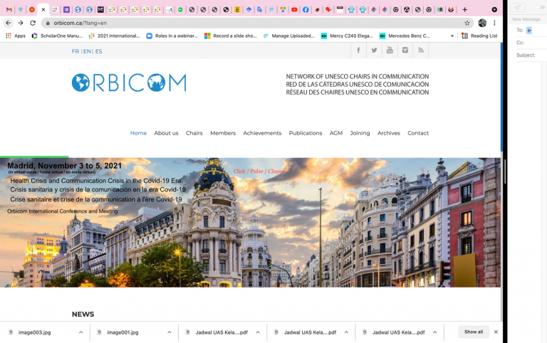 VCDLN-TVUPI menjadi Delegasi UPI dalam Kongress Internasional Orbicom-Unesco di Madrid Spanyol