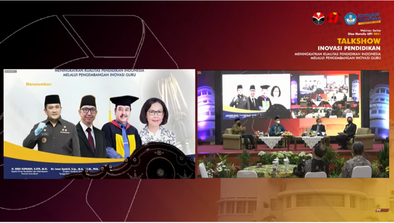 Rektor UPI dalam Talk Show Inovasi Pendidikan: Pendidikan yang Bermutu Adalah Pendidikan yang Memberikan Impact Maksimal