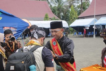 An UPI Students Became a Leader of the West Java Contingent in Perkemahan Wirakarya Nasional (PWN) Jambi 2021