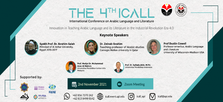 The 4th International Conference on Arabic Language and Literature 2021 (4th ICALL)