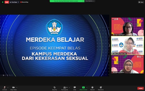 Implementasi Permendikbud Nomor 30: Langkah Awal Membentuk Ruang Aman di Kampus