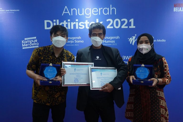 UPI Raih Terbaik ke-2 Kategori Majalah serta Harapan ke-2 Kategori Media Sosial Pada Anugerah Diktiristek 2021