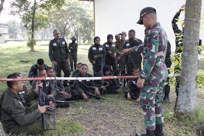 15 Calon Anggota Menwa Yon XI/UPI/RP Pelajari Survival dan Sandi Jejak