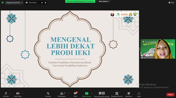 Open House and Talkshow “Getting To Know Program Studi Ilmu Ekonomi dan Keuangan Islam.”