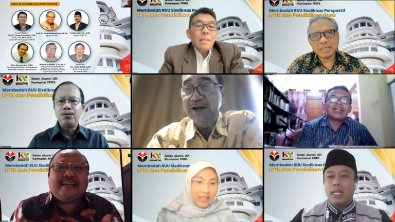Bedah RUU Sisdiknas, IKA UPI Komisariat FPIPS Selenggarakan Webinar Nasional Pendidikan
