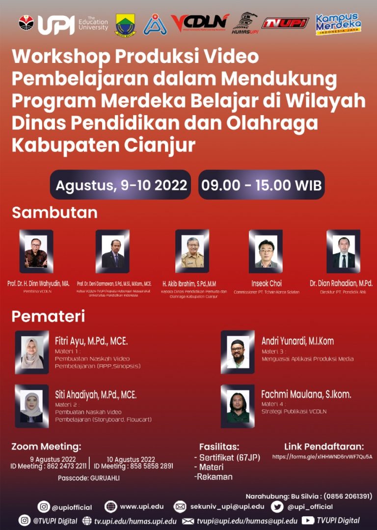 Tim VCDLN Gelar Workshop Kerja Sama dengan PT Tichain Korea Selatan dan Disdikpora Kabupaten  Cianjur