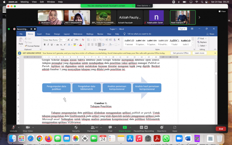 Kantor Jurnal dan Publikasi UPI Selenggarakan Pelatihan Bibliometrik VOSviewer tahap ke-3 untuk Dosen Muda UPI dan Mahasiswa