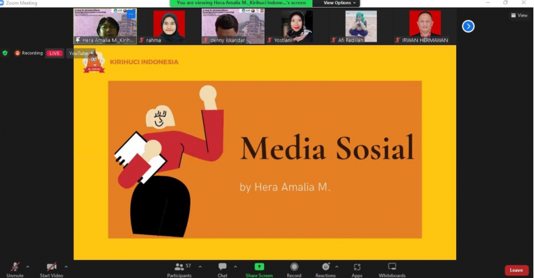 Prodi Bahasa dan Sastra Indonesia UPI Berkolaborasi dengan Kirihuci Indonesia  Selenggarakan Webinar Kewirausahaan Berbasis E-Marketing