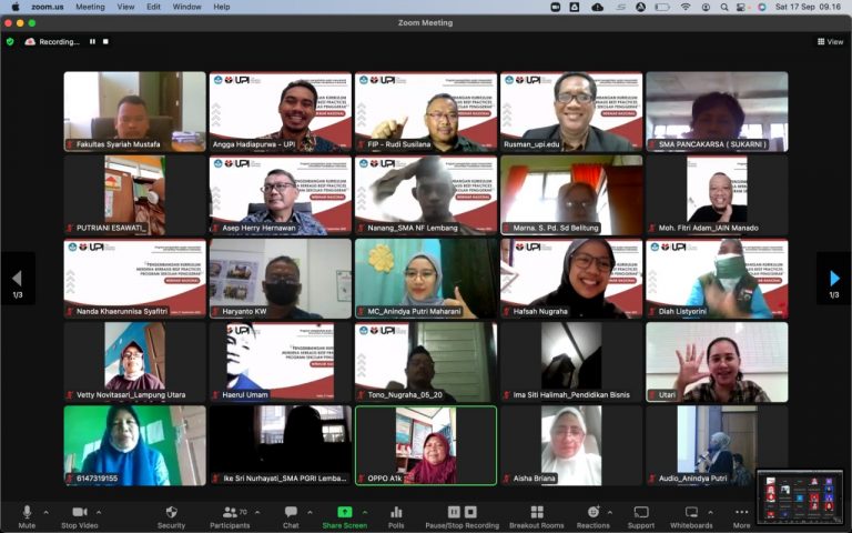 Tim PKM FIP Gelar Webinar Pengembangan Kurikulum Merdeka Berbasis Best Practices Program Sekolah Penggerak