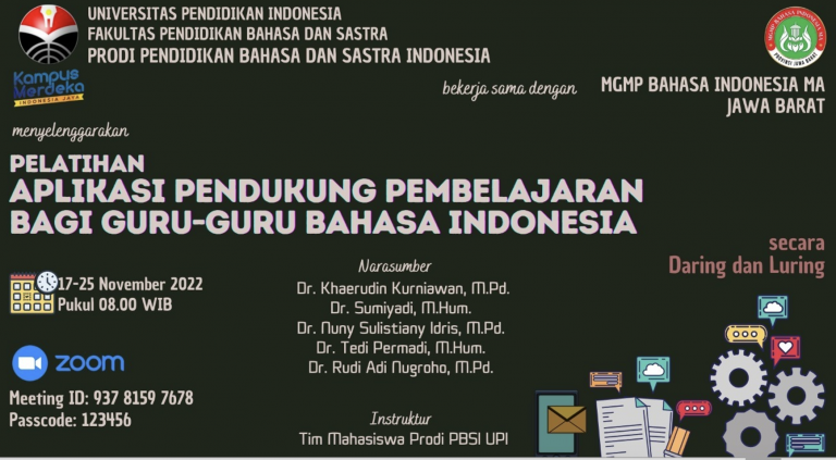 GURU-GURU BAHASA INDONESIA RASAKAN MANFAAT PENGUATAN LITERASI DIGITAL DARI PELATIHAN APLIKASI PENDUKUNG PEMBELAJARAN